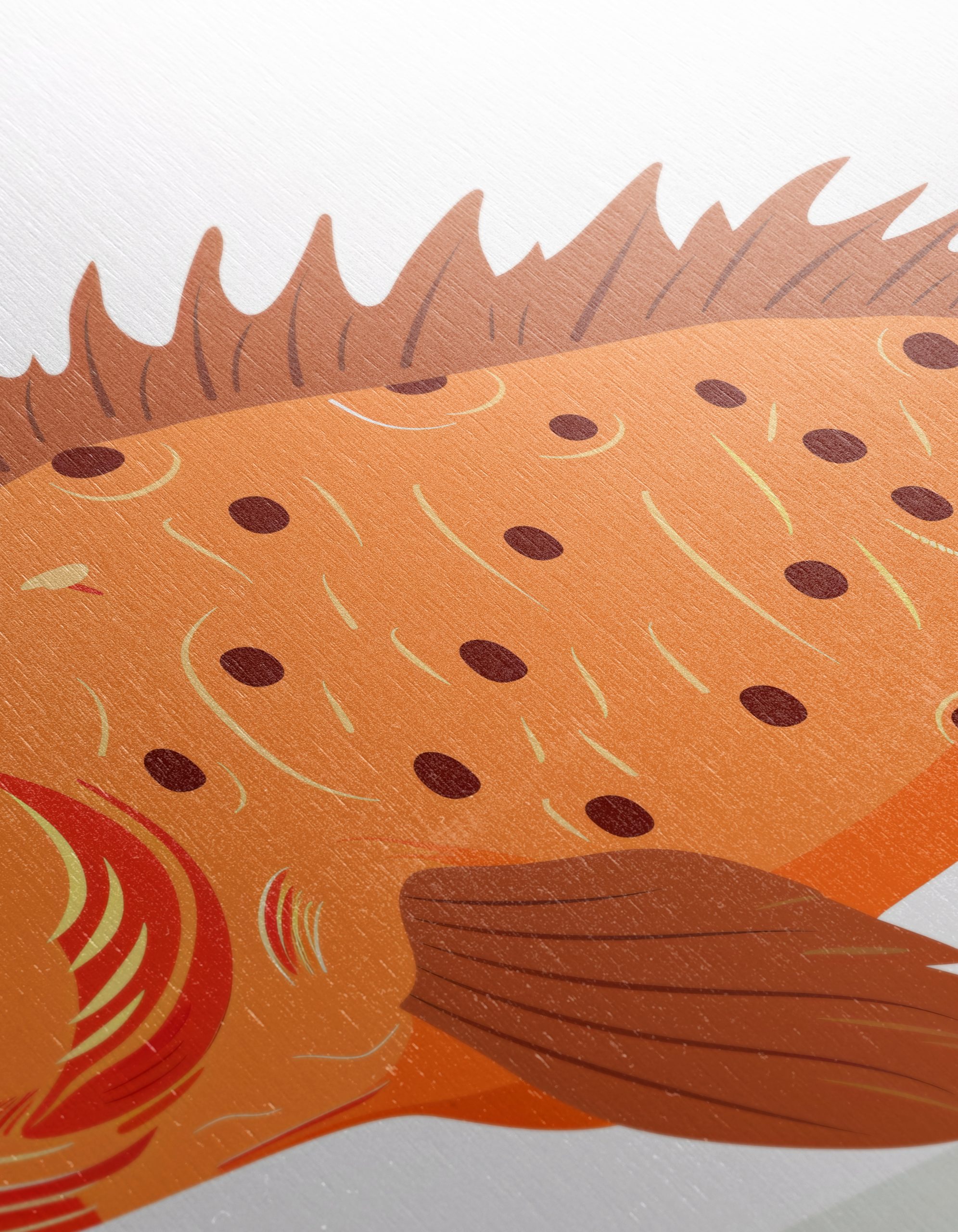 Colorful Fish Illustration with Natural Details - Image 12