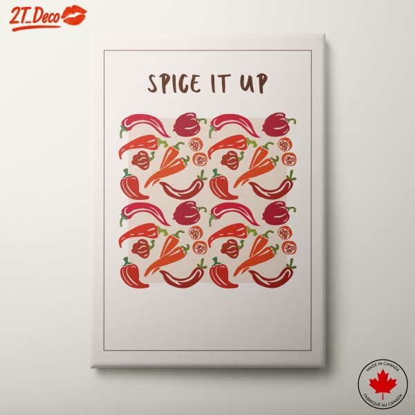 Vibrant Abstract Food Art with Peppers