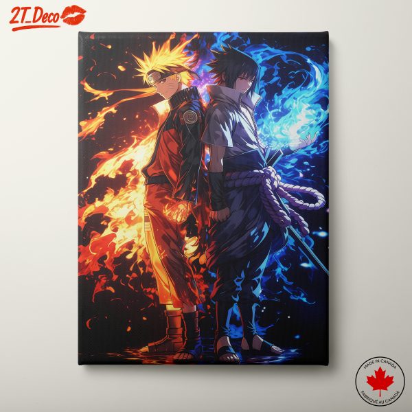 Naruto and Sasuke Dynamic Art