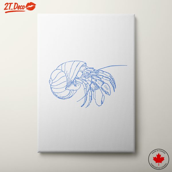 Stylized Aquatic Creature Line Art