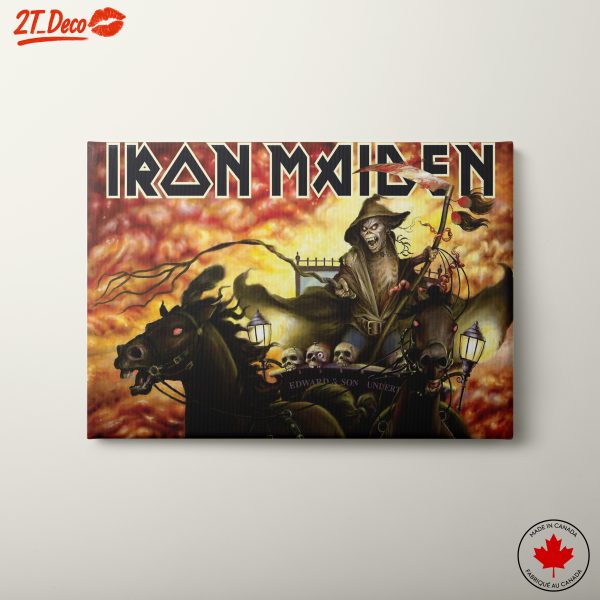 Iron Maiden Artwork with Eerie Horses