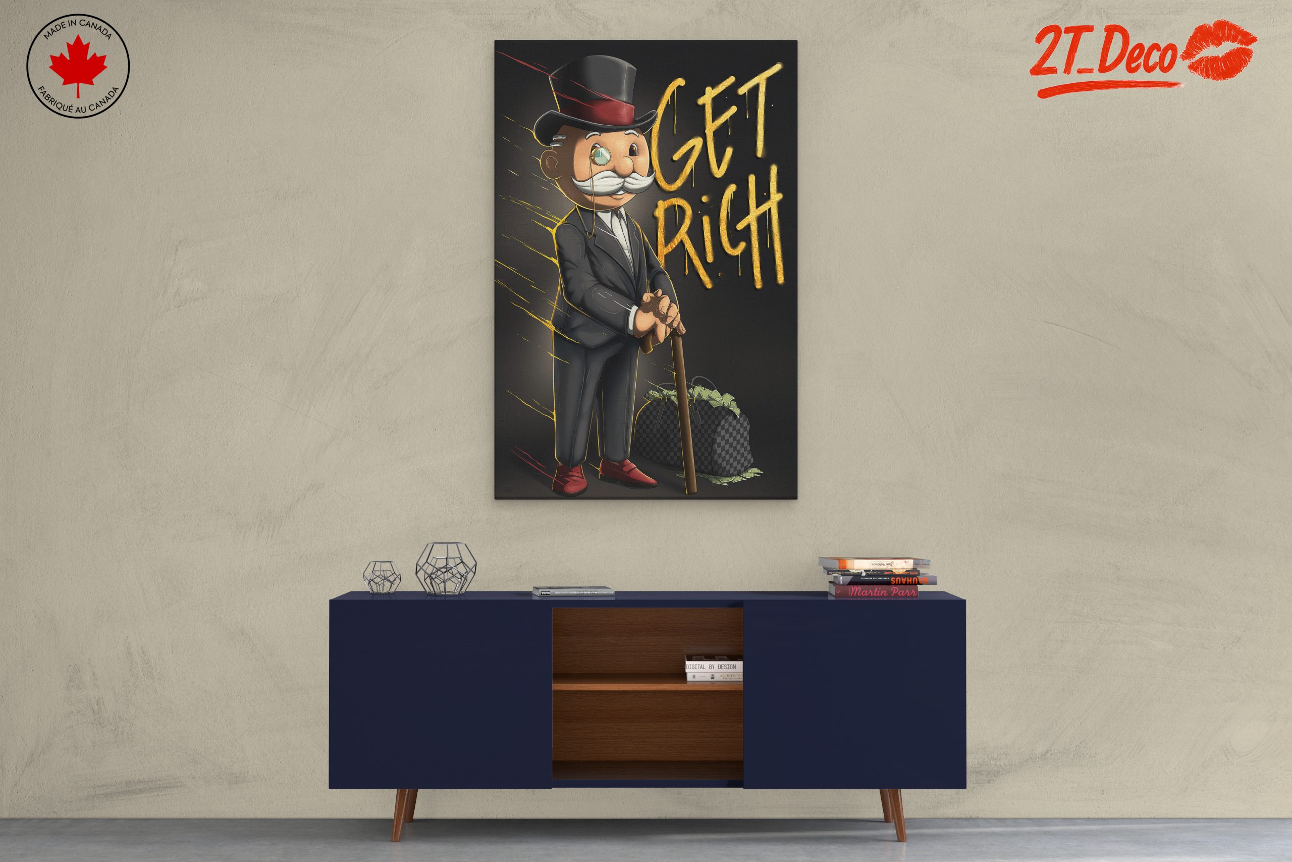 Get Rich Motivational Wall Art - Image 3