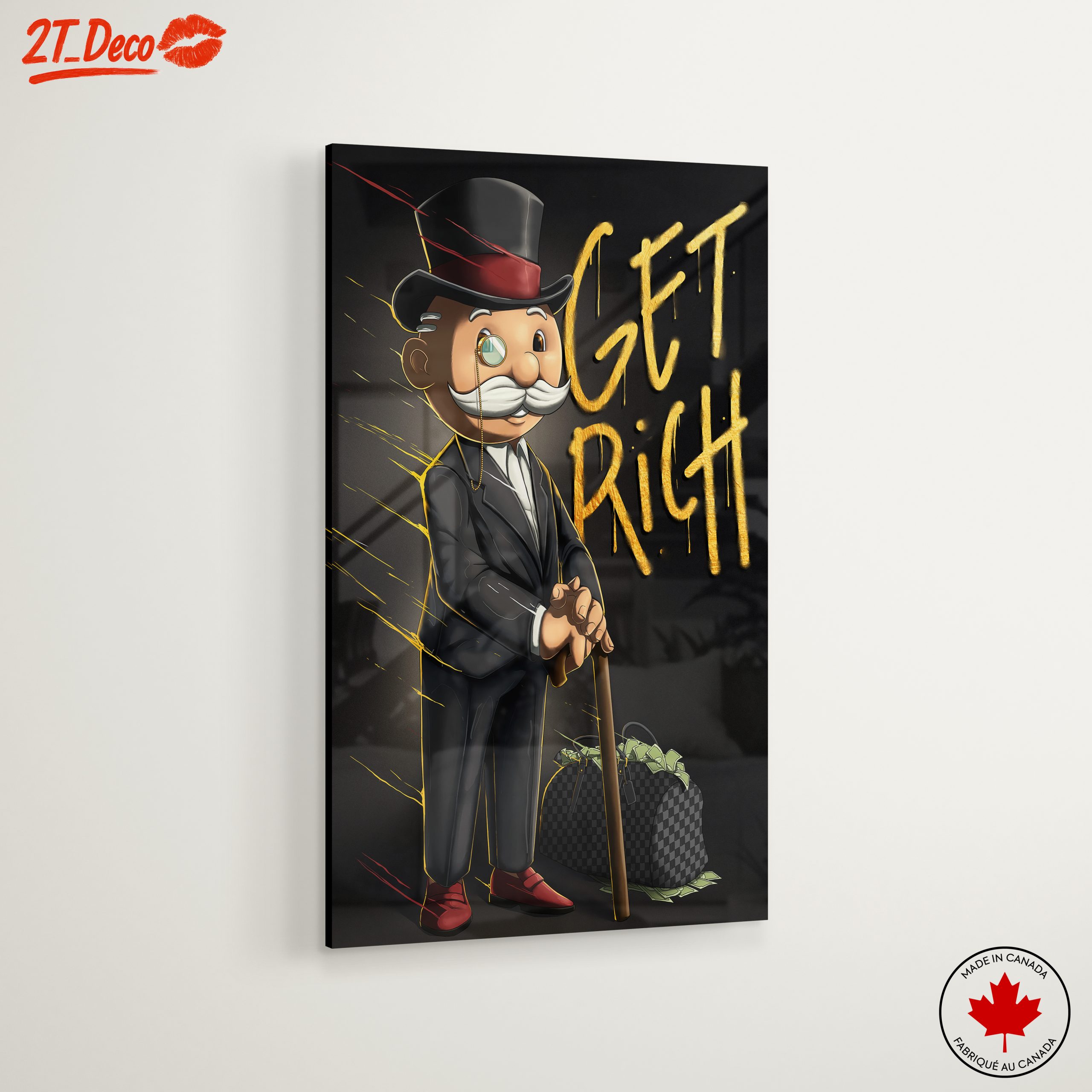 Get Rich Motivational Wall Art - Image 6