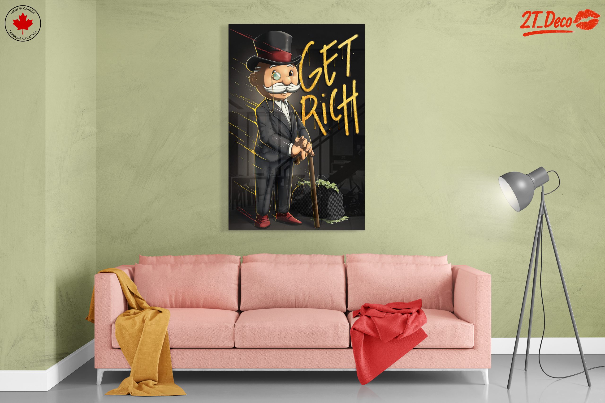 Get Rich Motivational Wall Art - Image 7