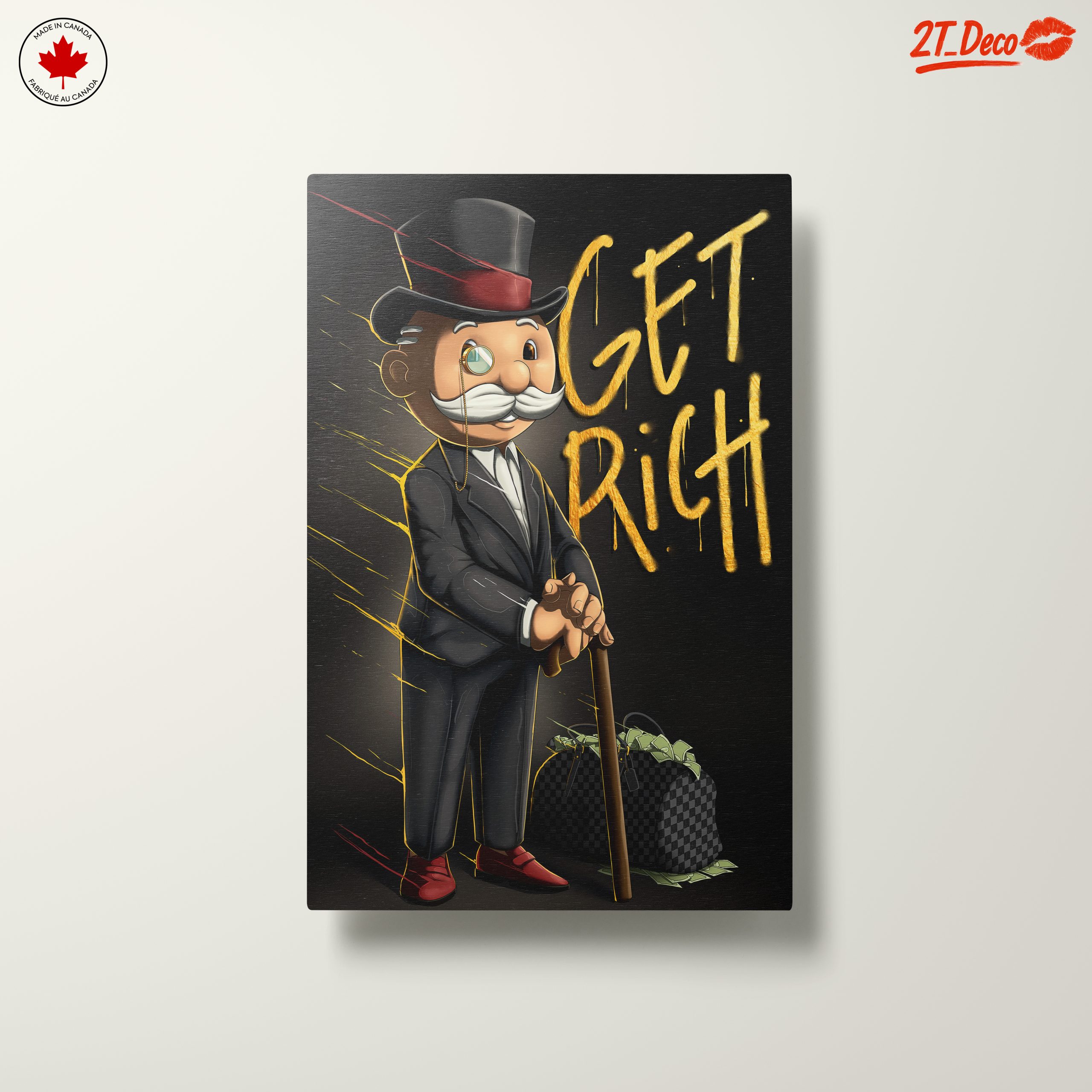 Get Rich Motivational Wall Art - Image 10