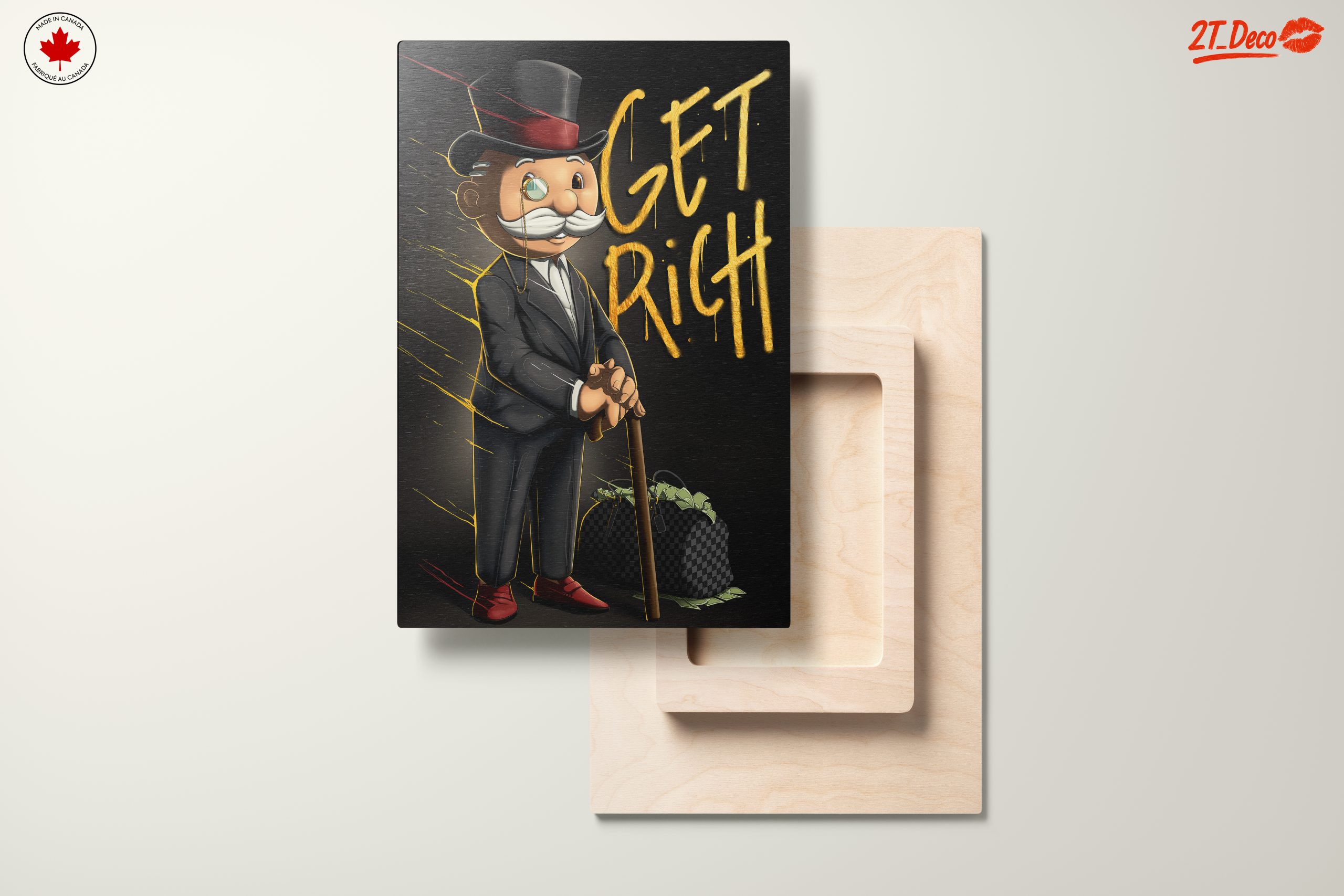 Get Rich Motivational Wall Art - Image 11