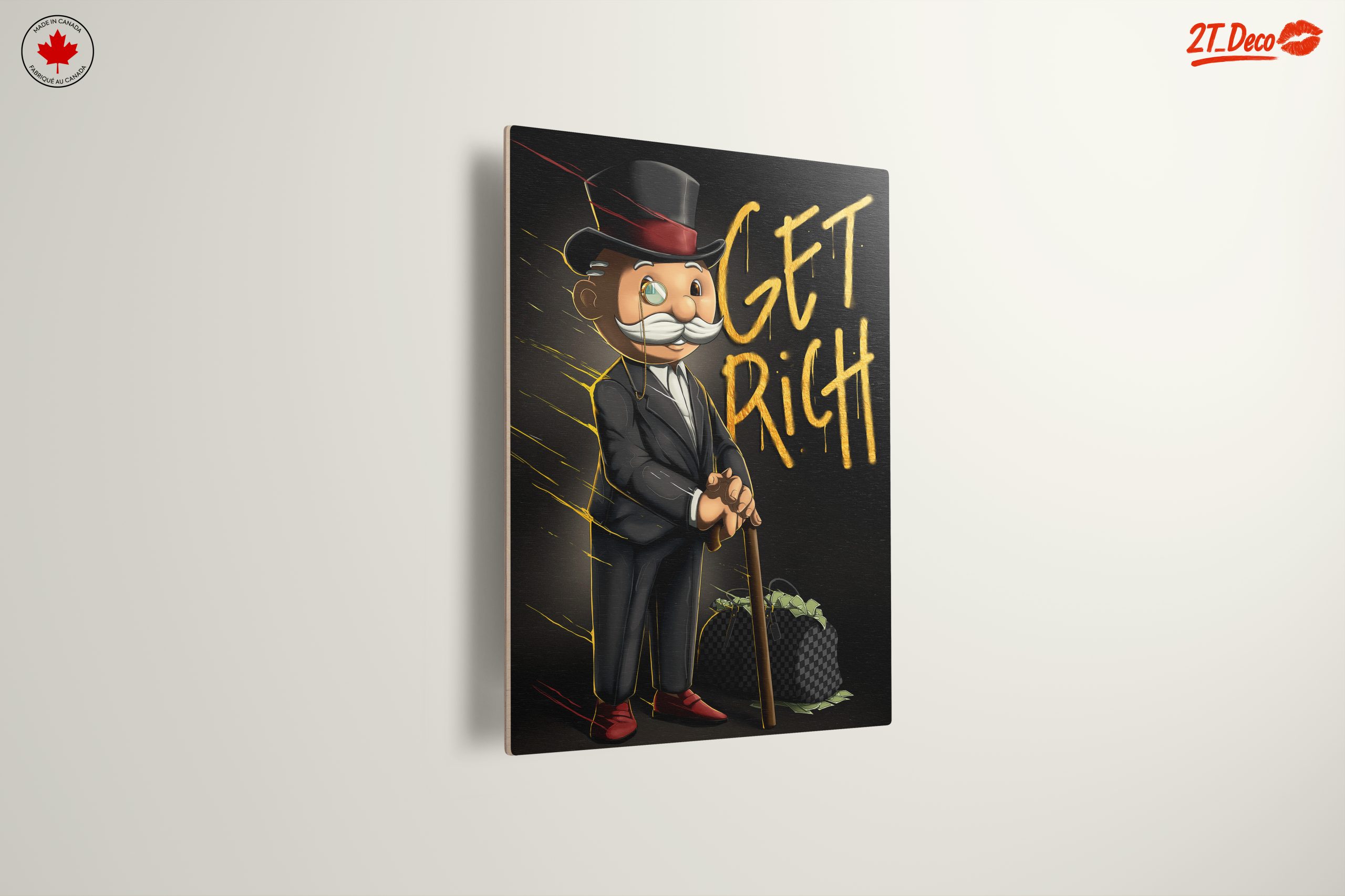 Get Rich Motivational Wall Art - Image 13