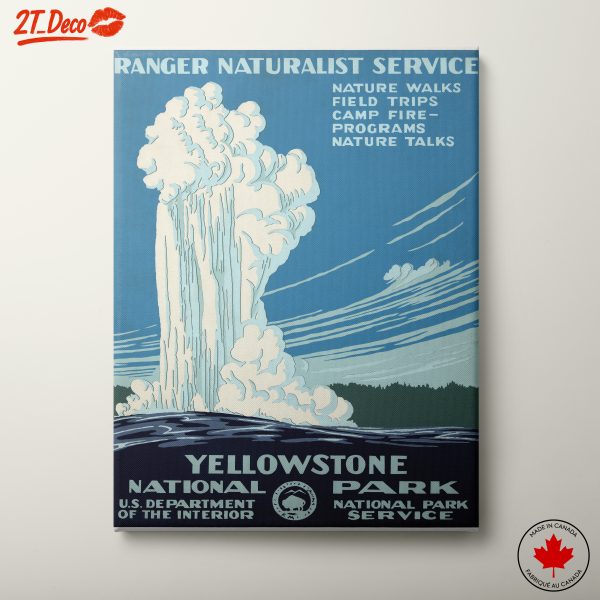 Yellowstone National Park Geyser Artwork