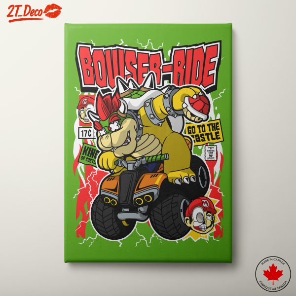 Bowser Ride Cartoon Art
