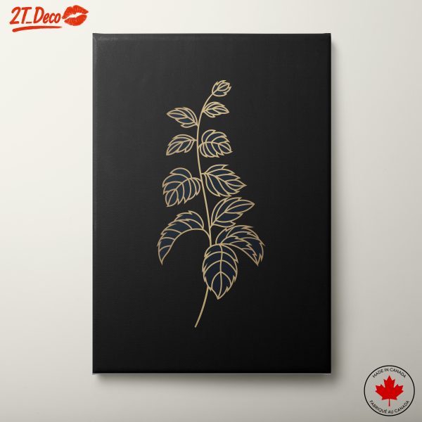 Stylized Botanical Leaf Artwork 3