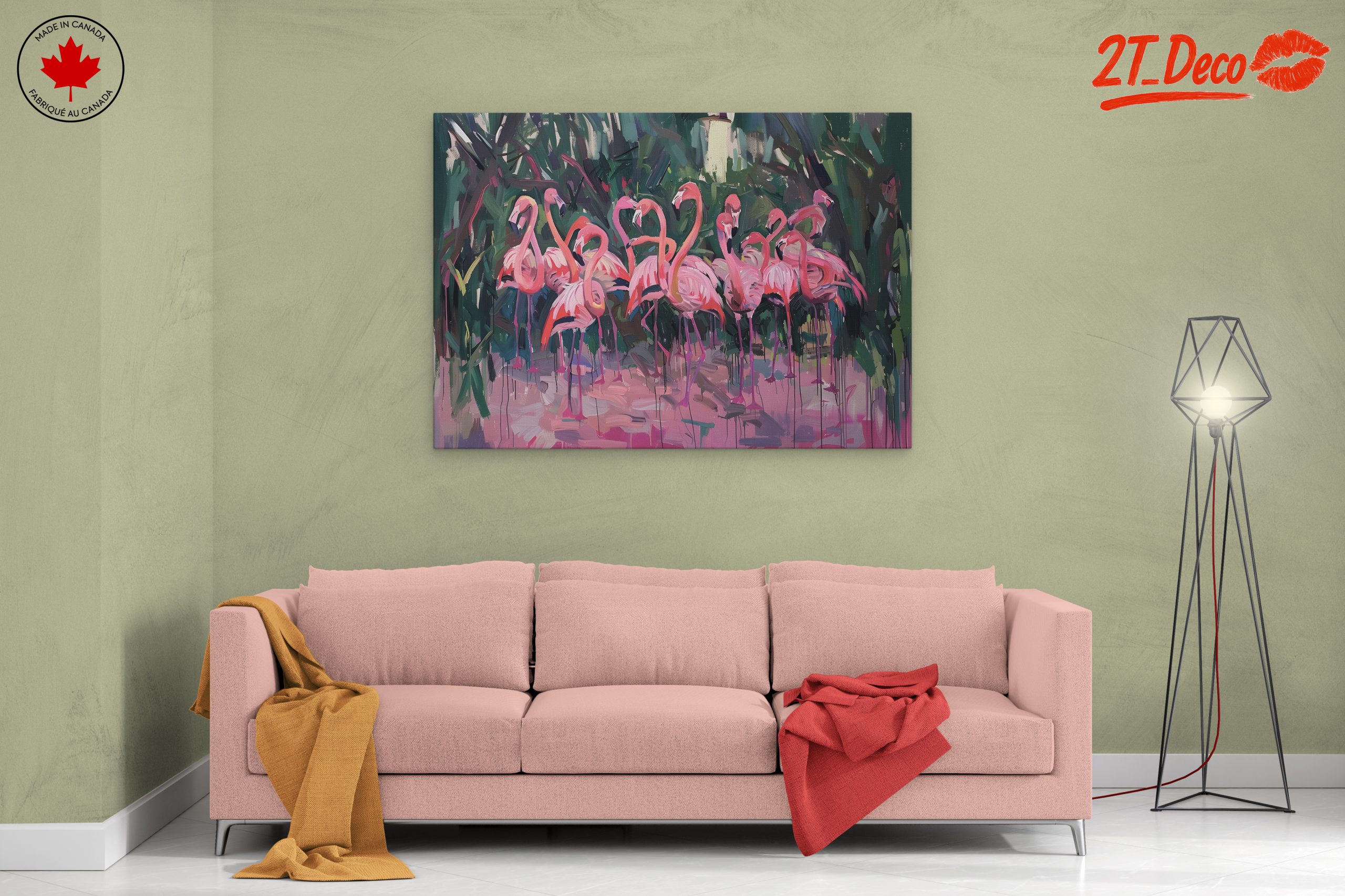 Colorful Flamingos in a Tropical Habitat - Image 2