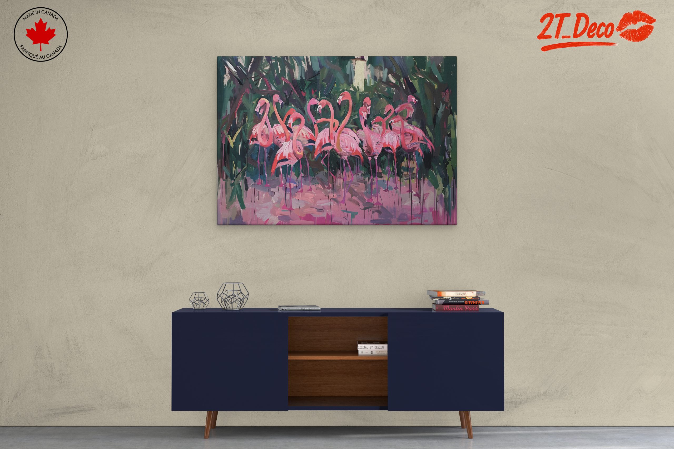 Colorful Flamingos in a Tropical Habitat - Image 3
