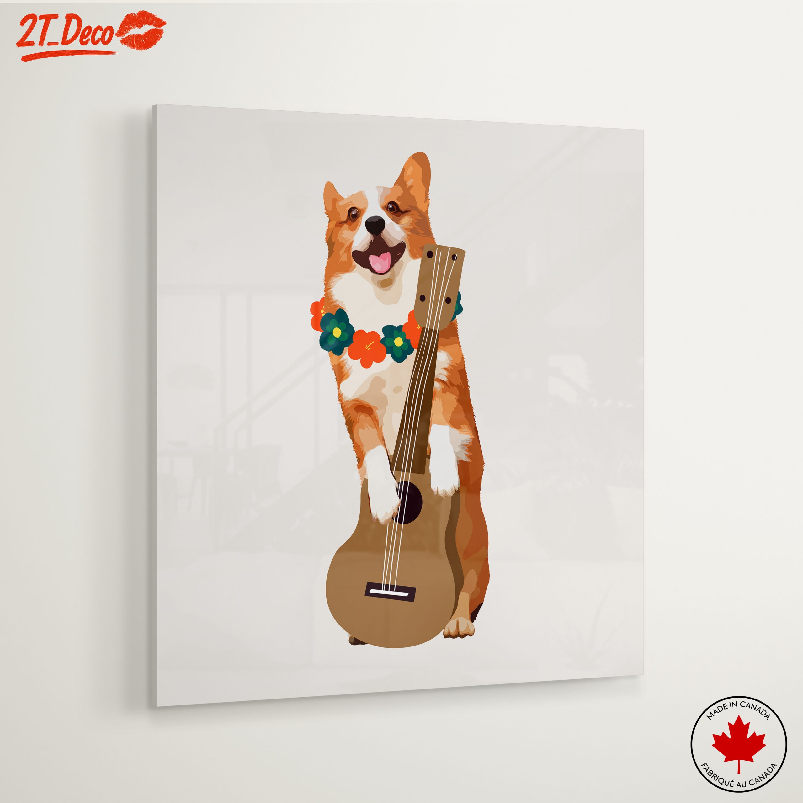 Happy Corgi Playing Ukulele - Image 6