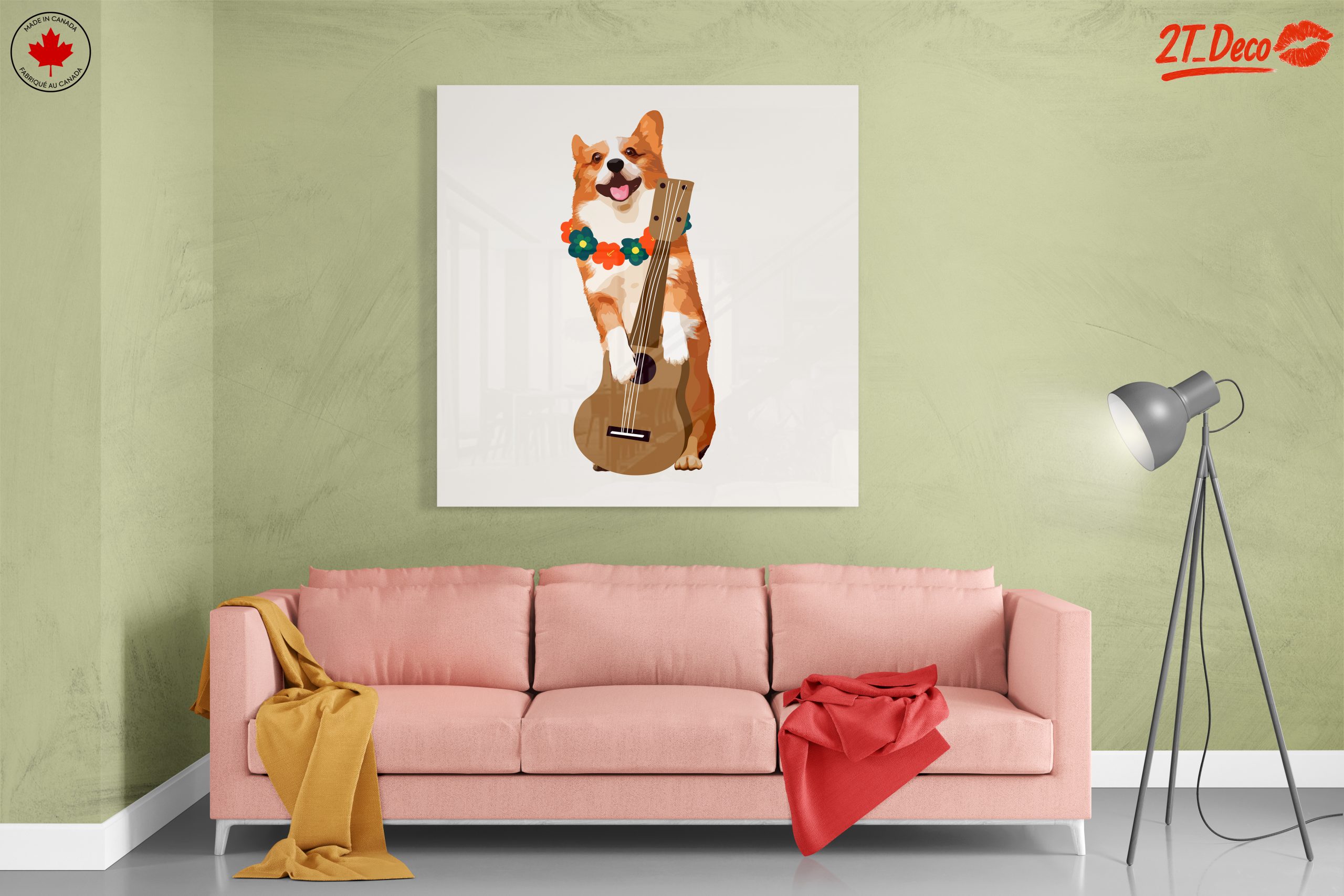 Happy Corgi Playing Ukulele - Image 7