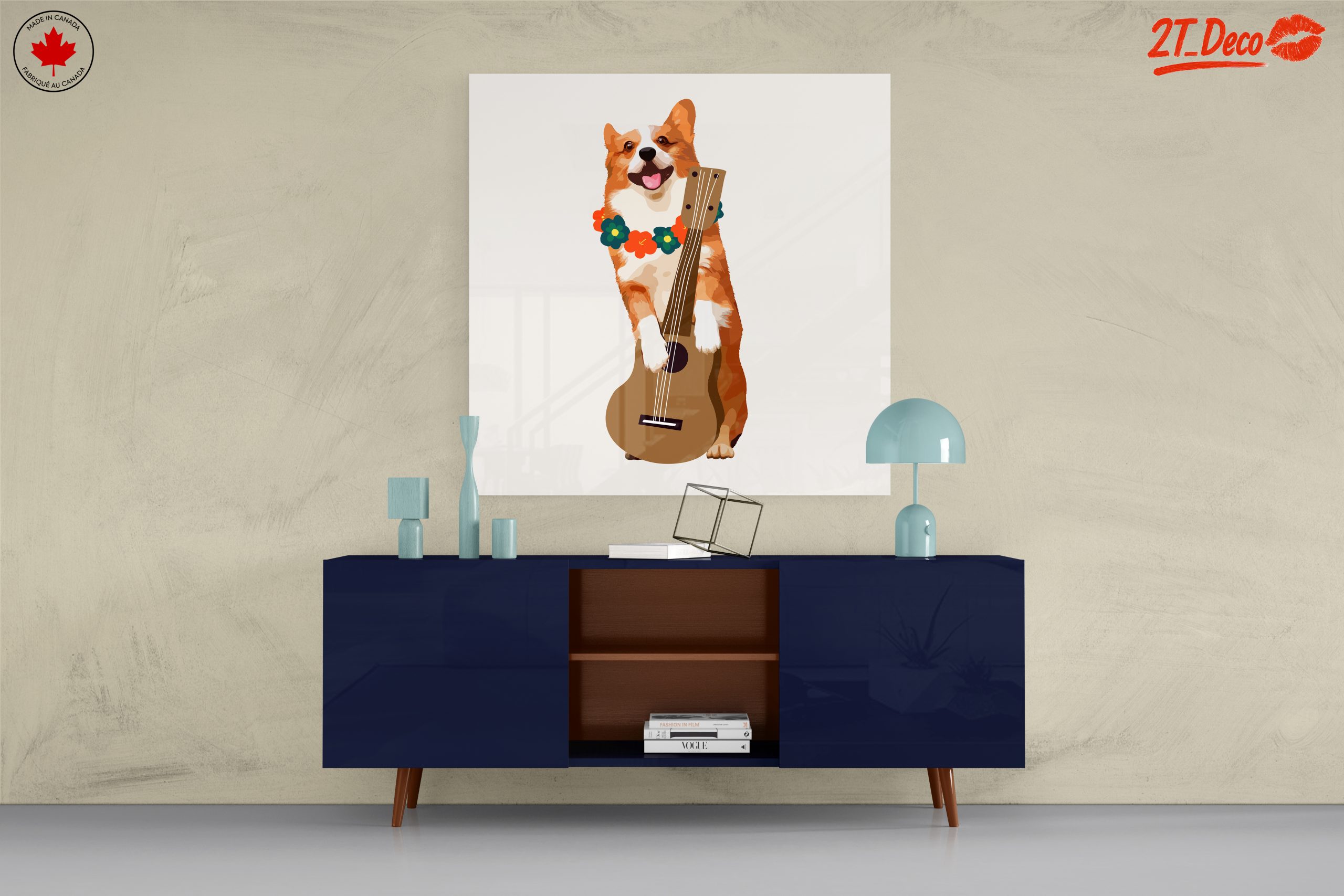 Happy Corgi Playing Ukulele - Image 8