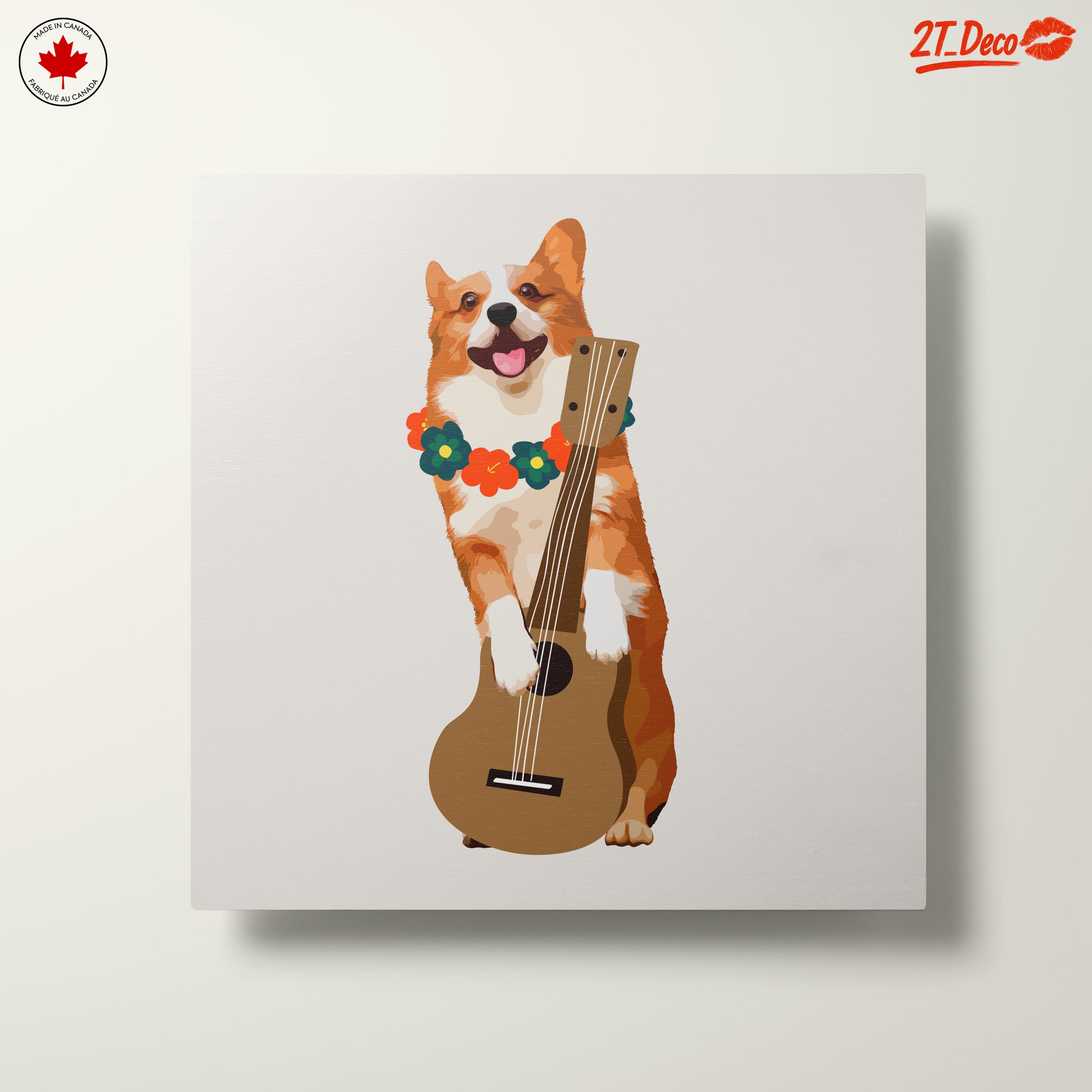 Happy Corgi Playing Ukulele - Image 10