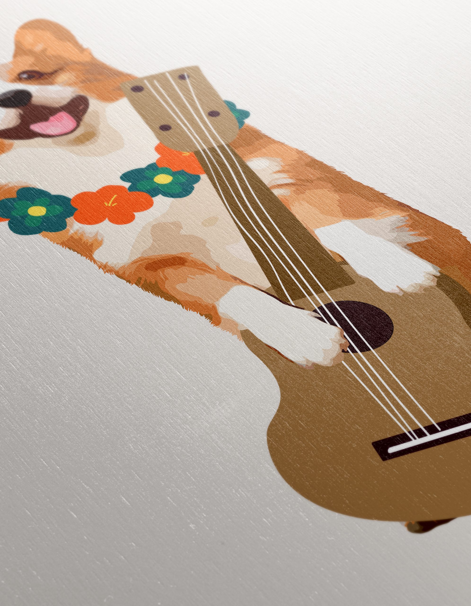 Happy Corgi Playing Ukulele - Image 12