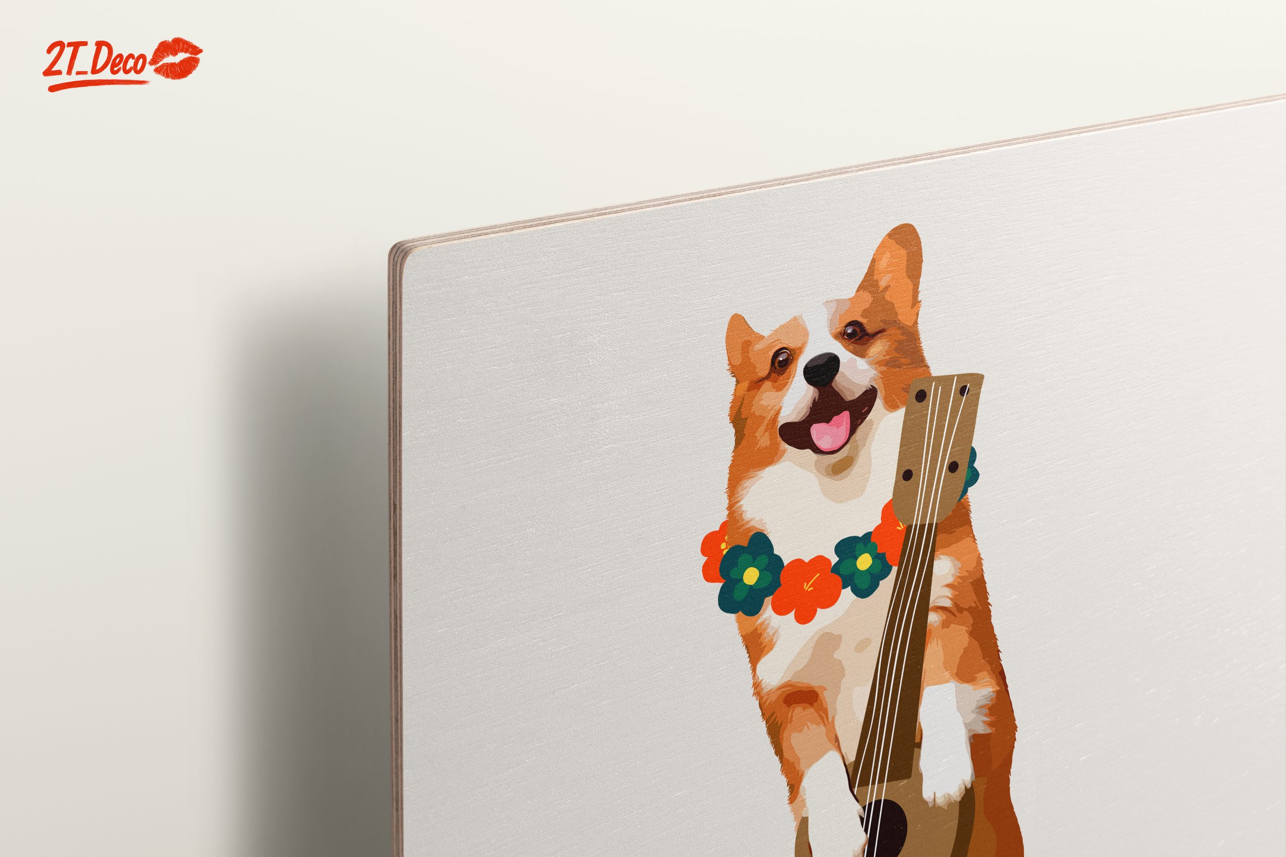 Happy Corgi Playing Ukulele - Image 15
