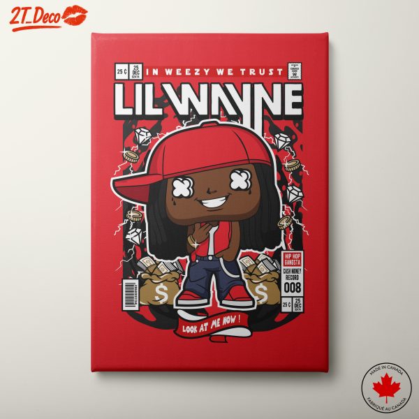 Stylized Lil Wayne Hip Hop Character Art