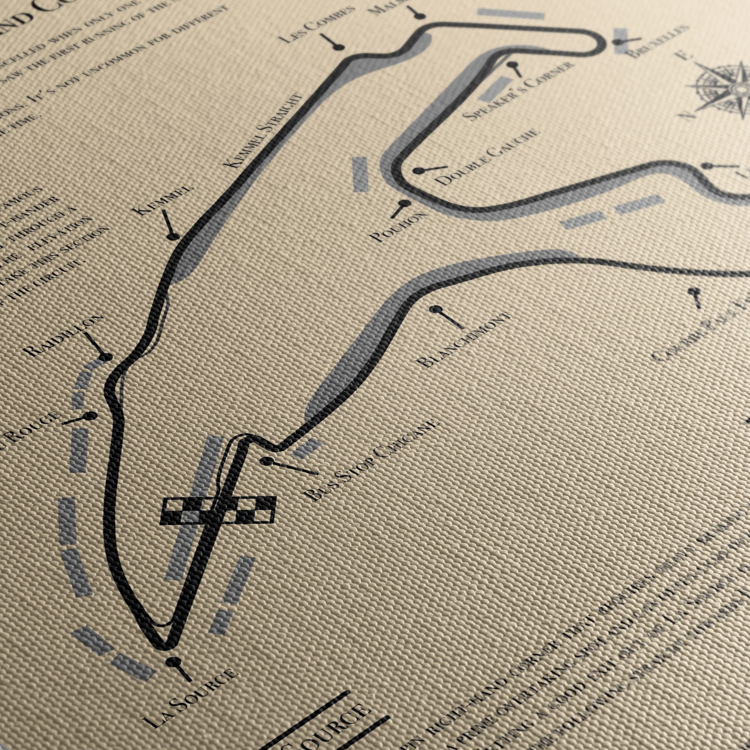 Circuit de Spa Francorchamps Racing Map Art - Image 5