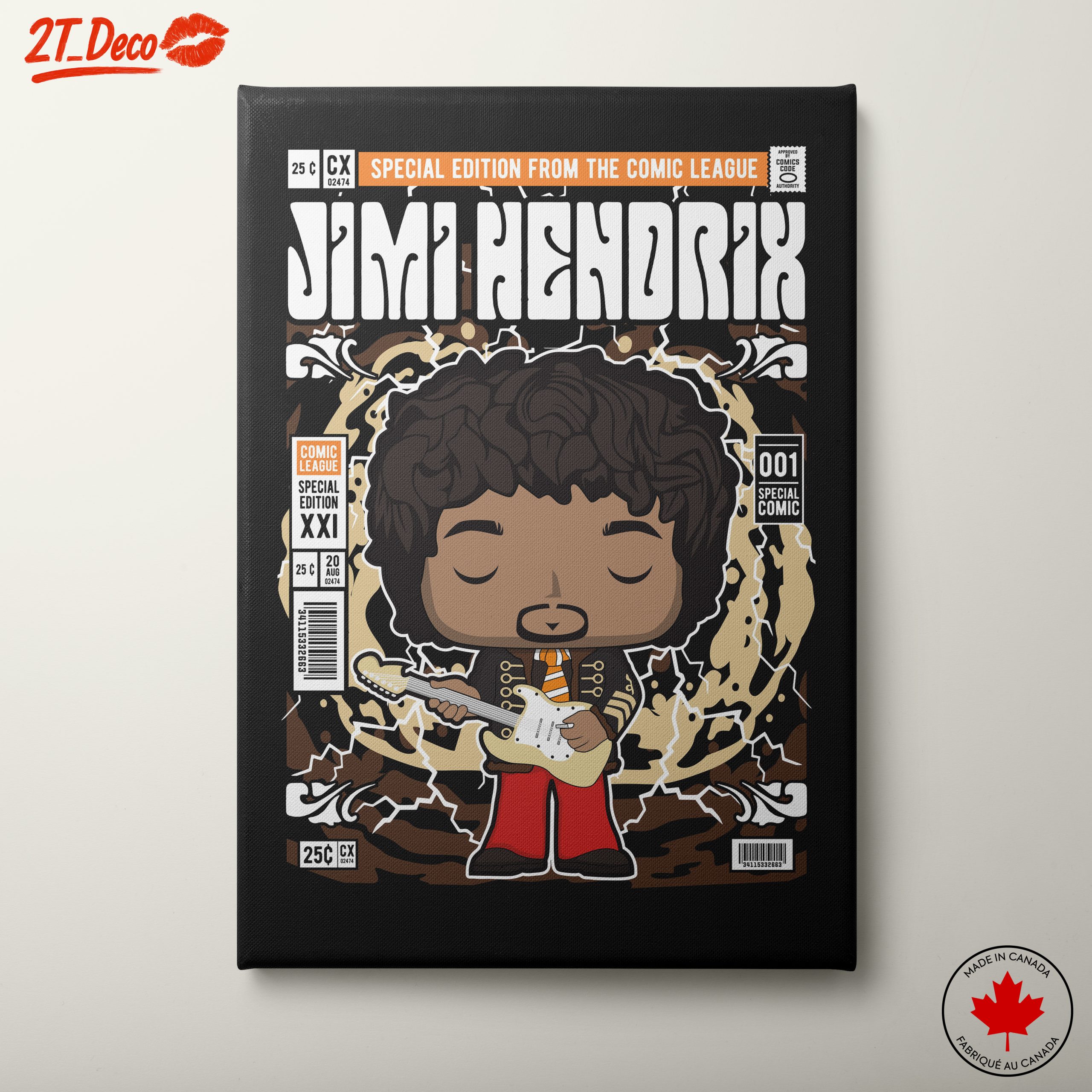 Jimi Hendrix Funko Art Illustration