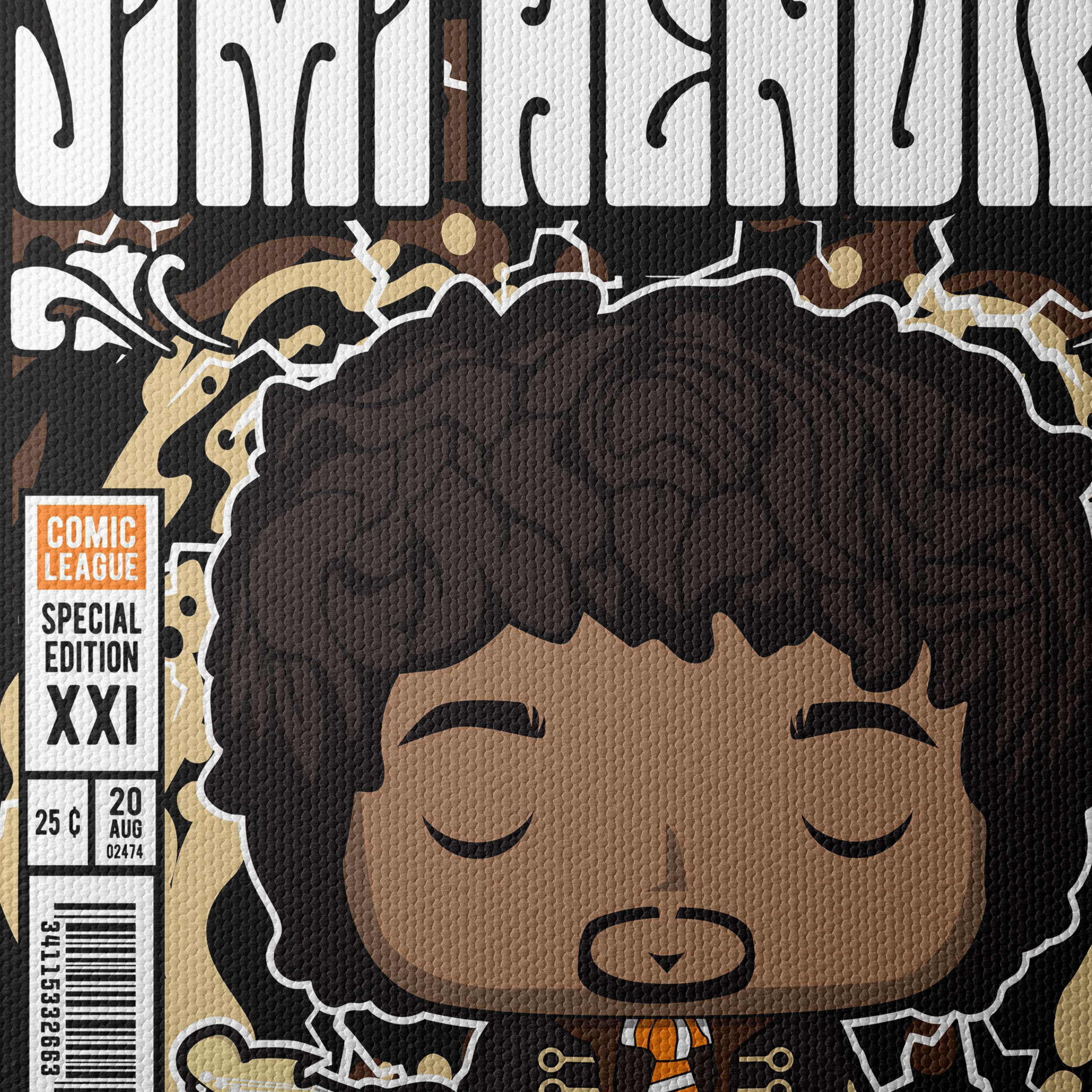 Jimi Hendrix Funko Art Illustration - Image 4
