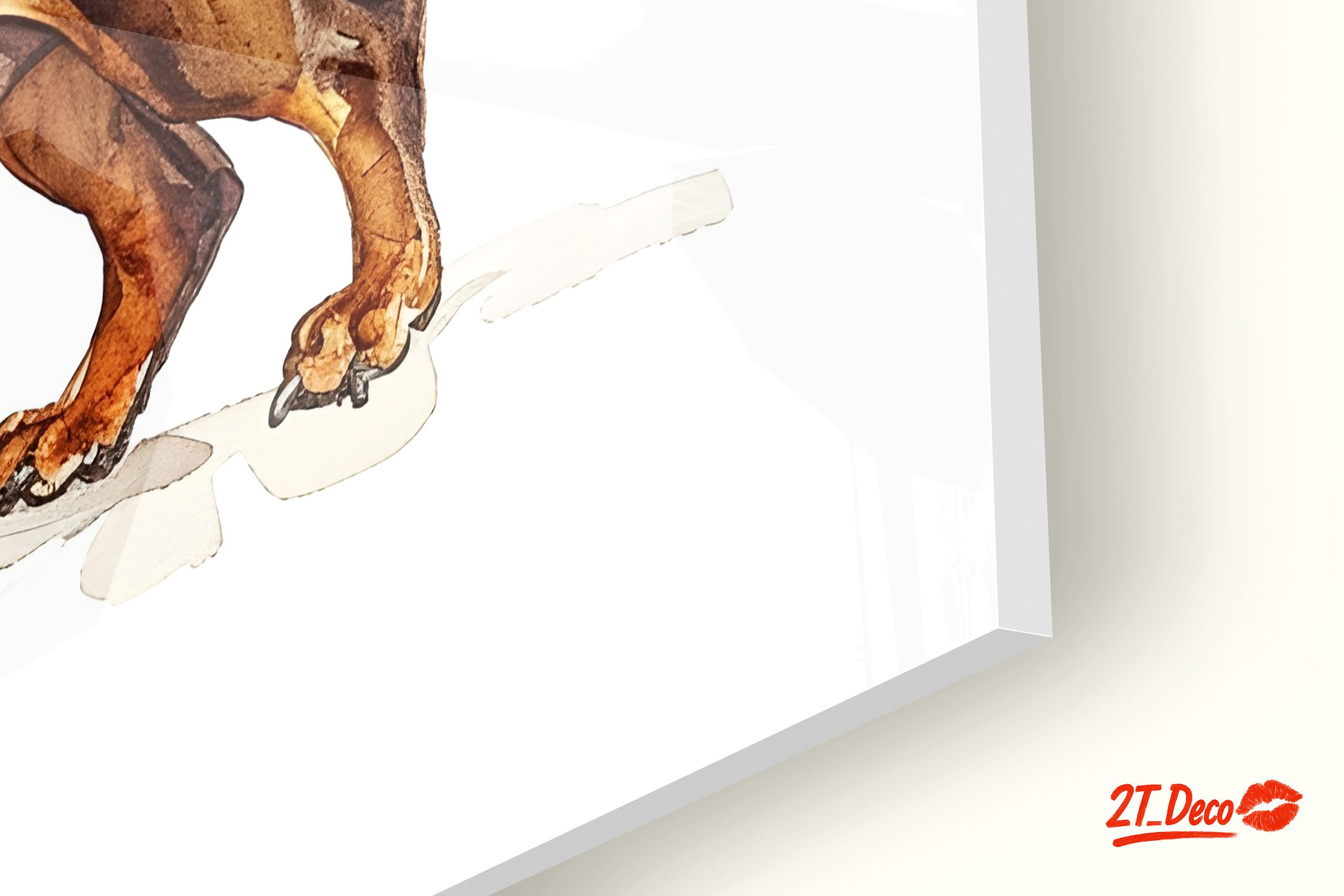 Humorous Dachshund with Wine Glasses - Image 9
