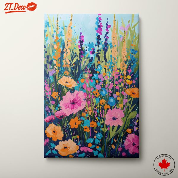 Vibrant Floral Explosion in Bright Colors