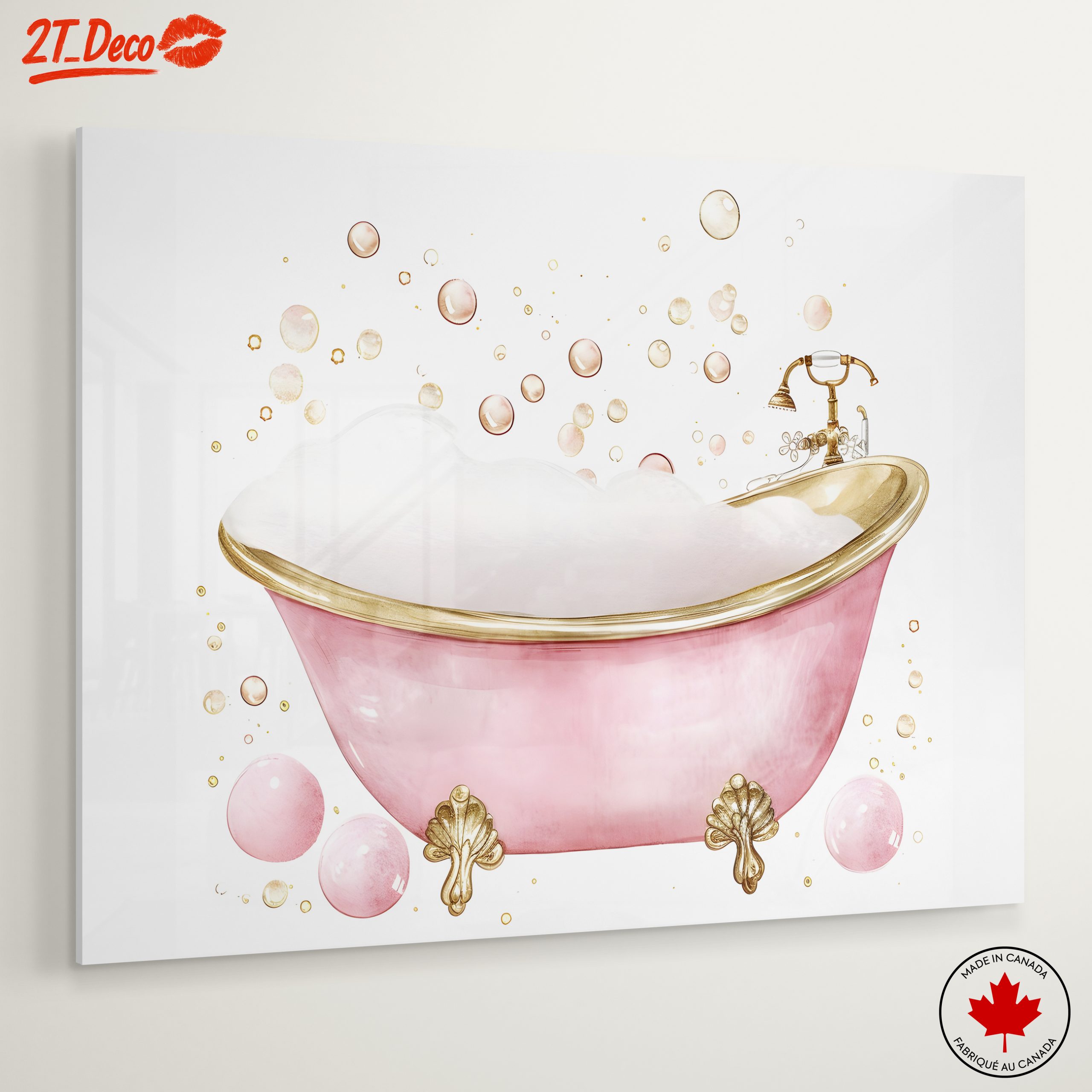 Chic Bathtub with Bubbles for Bathroom Decor - Image 6