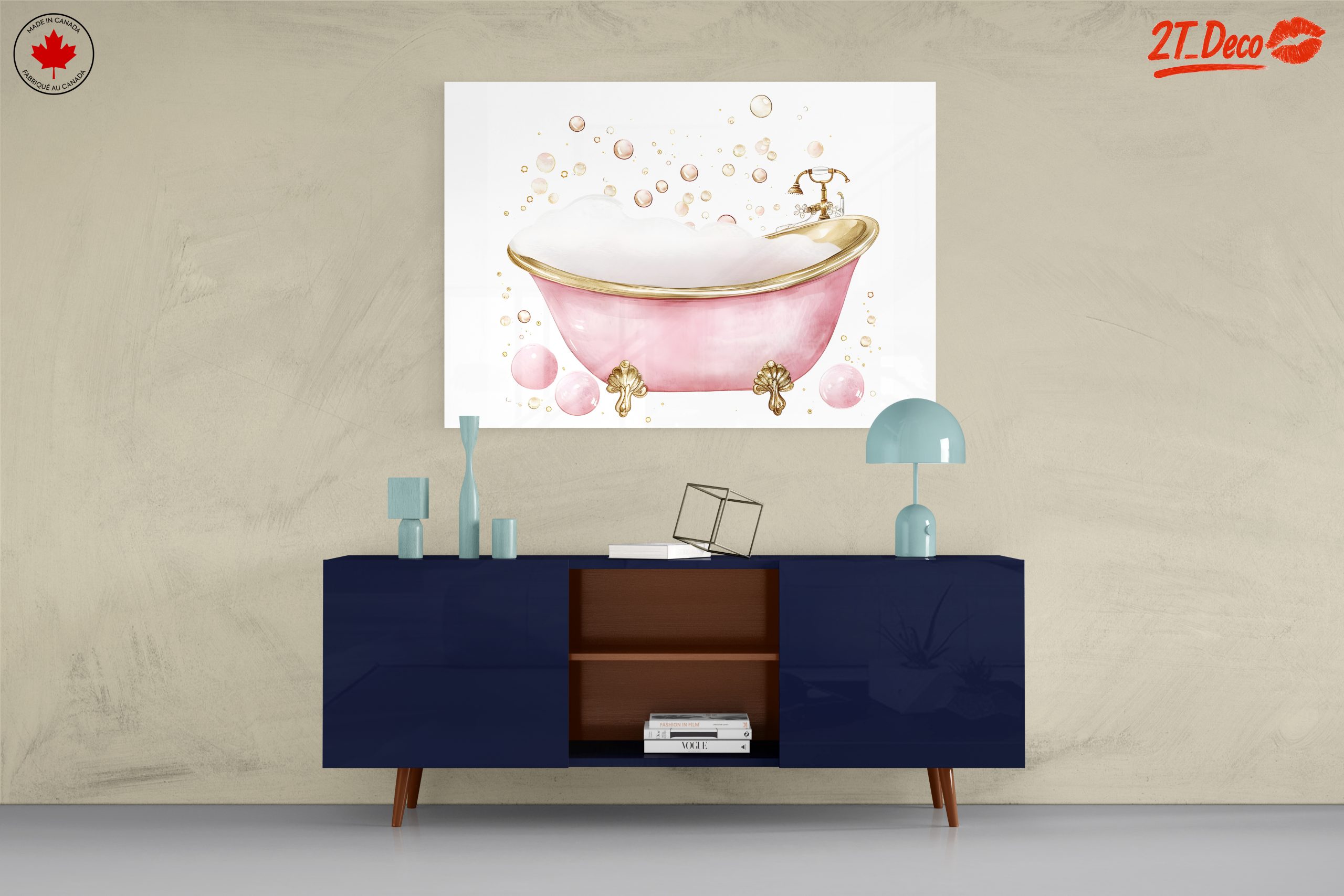 Chic Bathtub with Bubbles for Bathroom Decor - Image 8