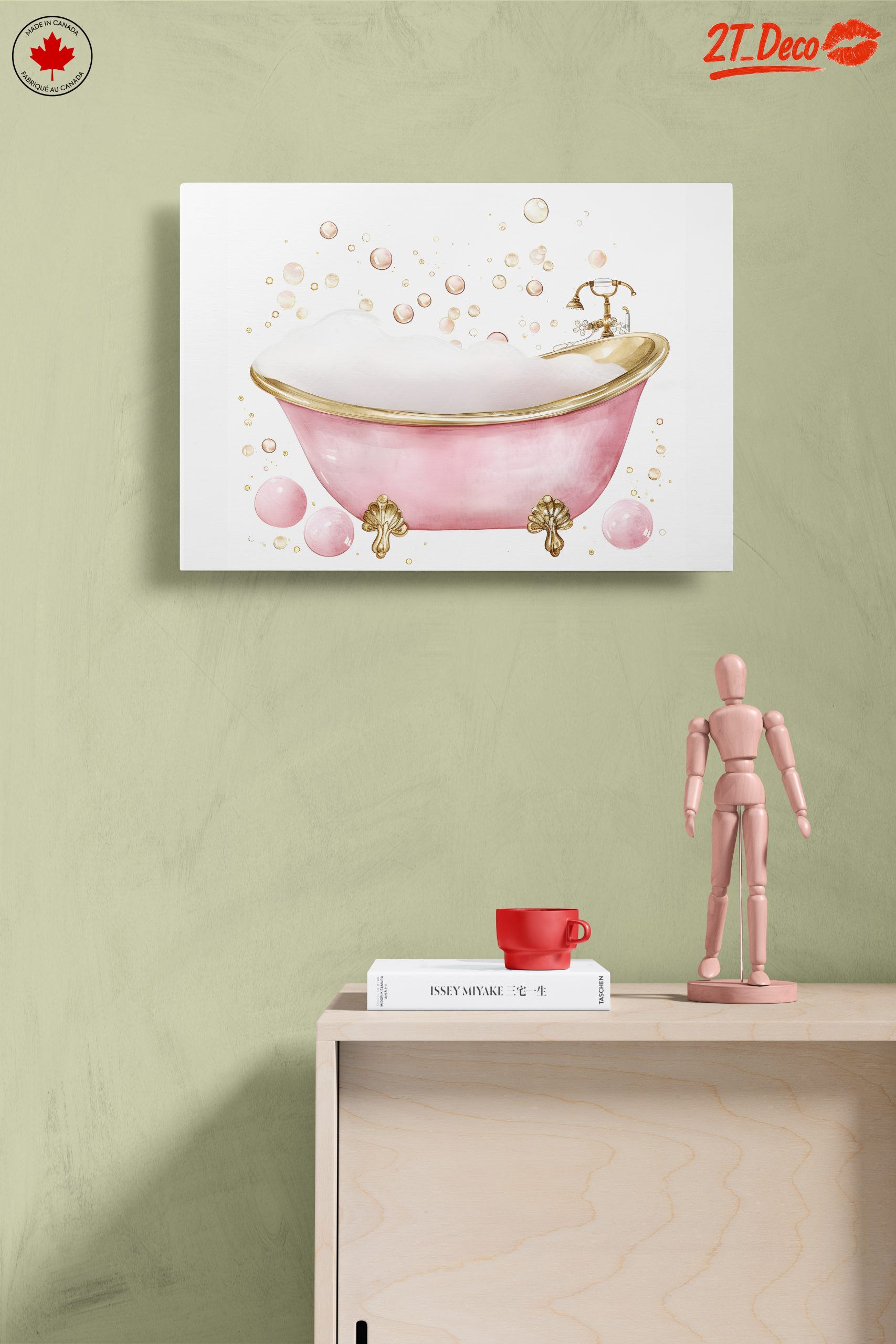 Chic Bathtub with Bubbles for Bathroom Decor - Image 14