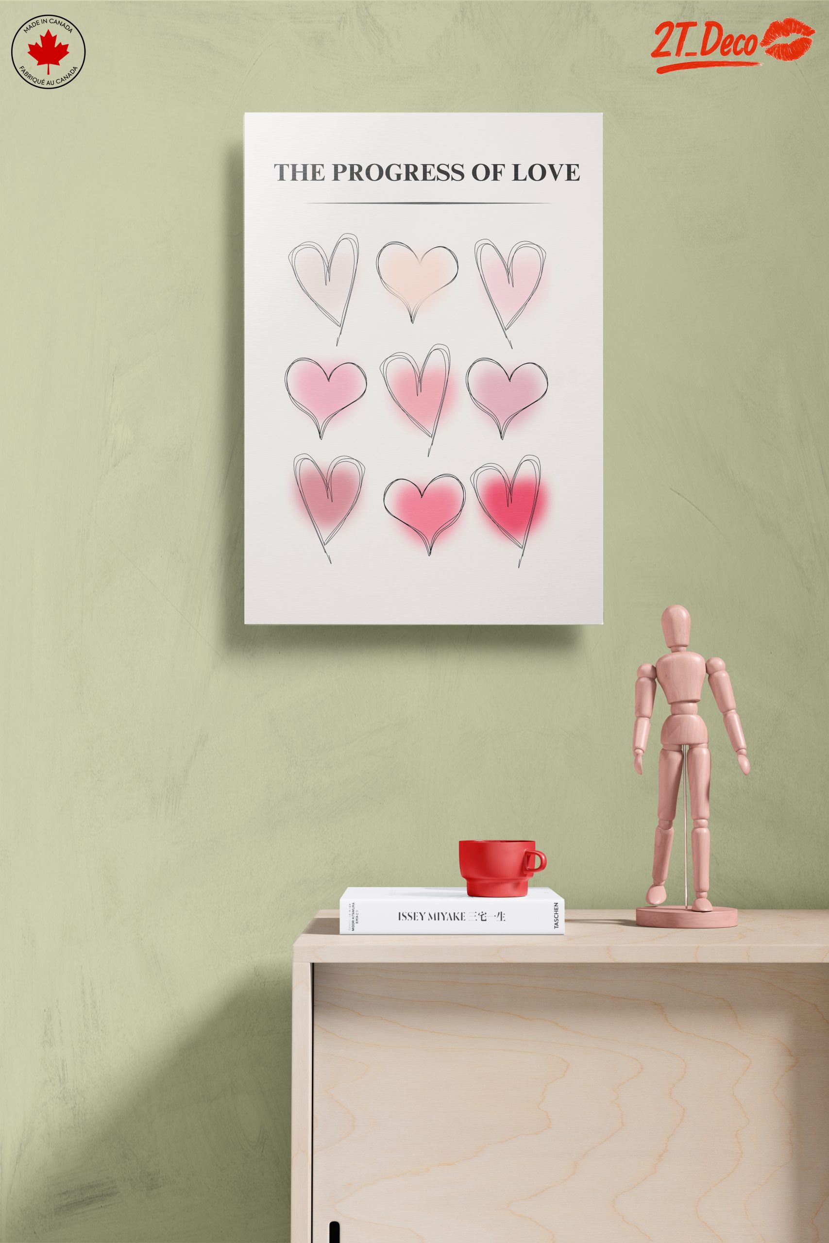 Stylized Heart Artwork Reflection - Image 14