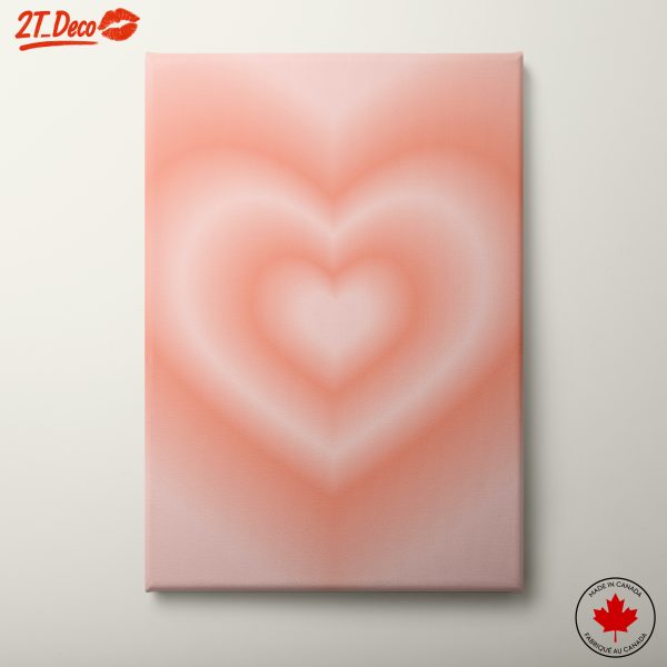 Soft Heart Abstract Art for Home