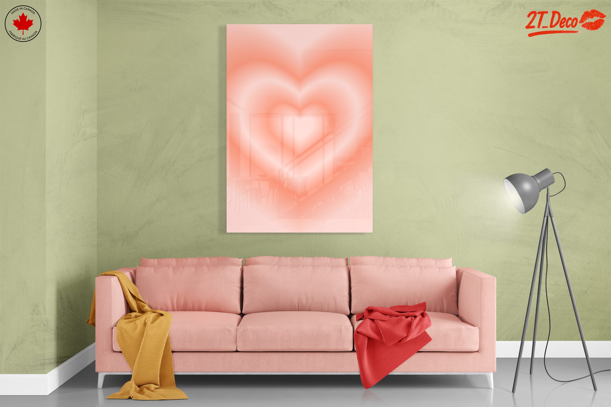 Soft Heart Abstract Art for Home - Image 7