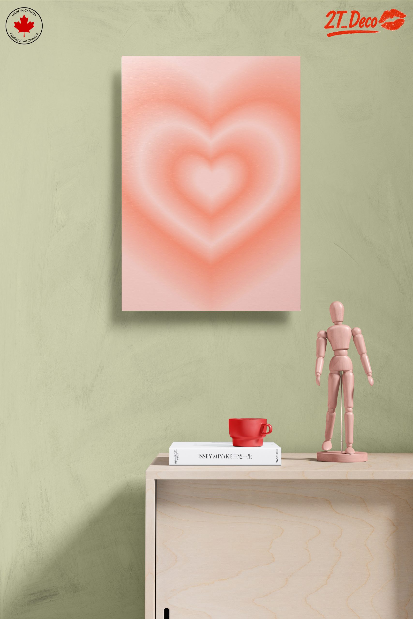 Soft Heart Abstract Art for Home - Image 14