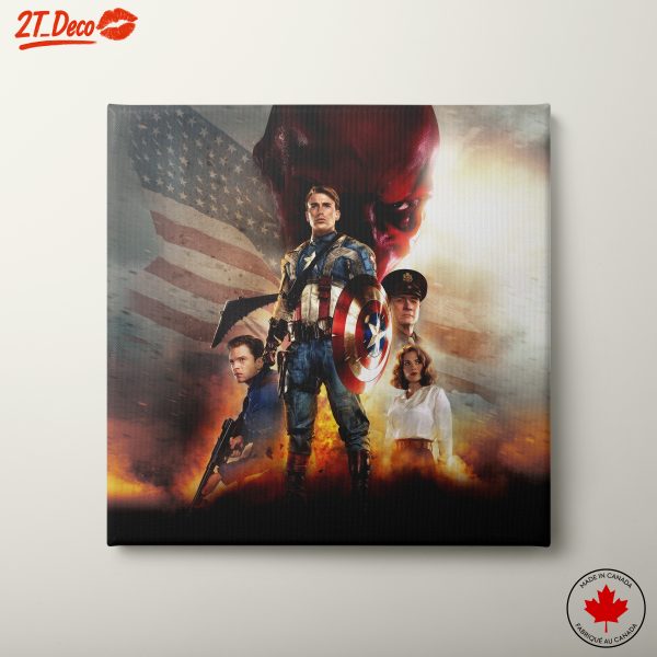 Captain America Action Scene Art