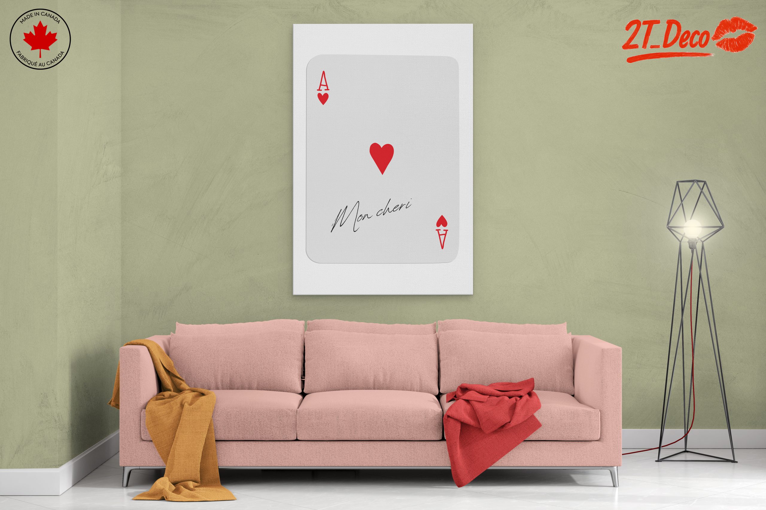 Ace of Hearts Playing Card Art 5 - Image 2