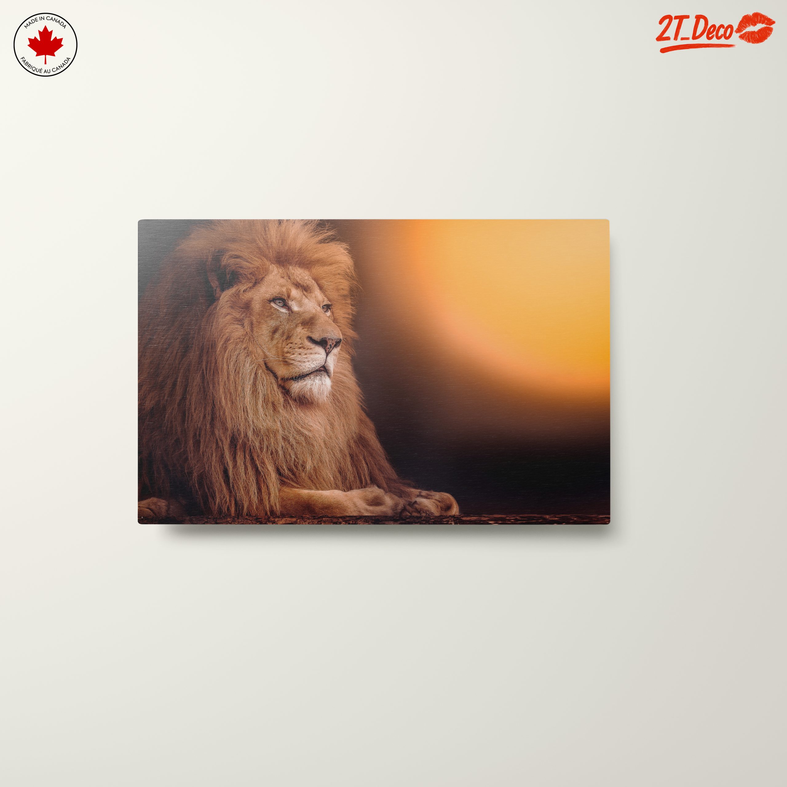 Majestic Lion with Sunset Background - Image 10
