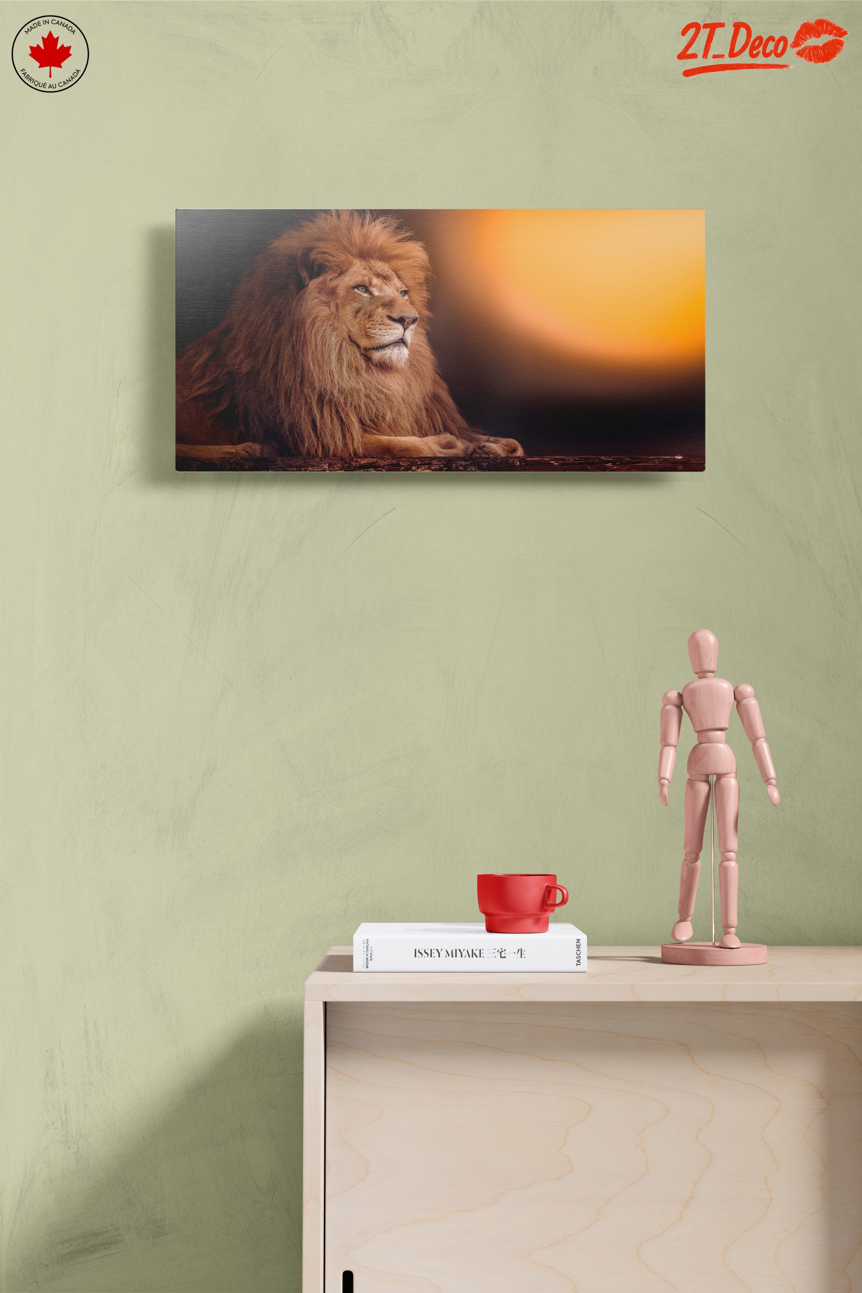 Majestic Lion with Sunset Background - Image 14