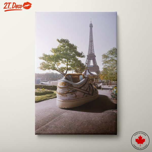 Unique Urban Art Featuring Iconic Parisian Landmark