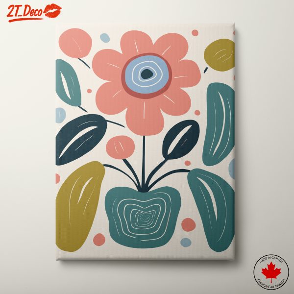 Stylized Flower and Leaf Art