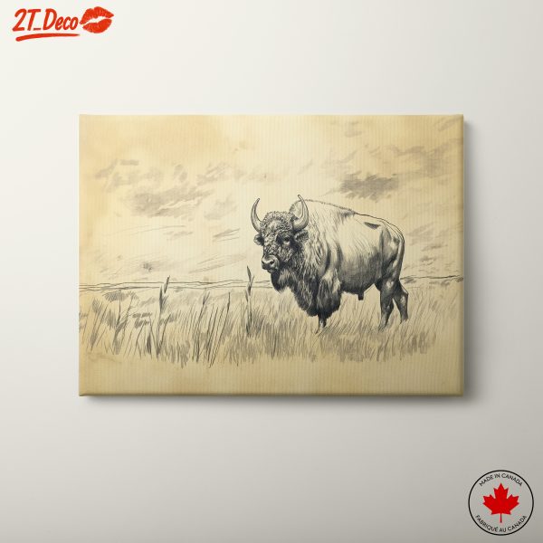 Stunning Bison Wildlife Art