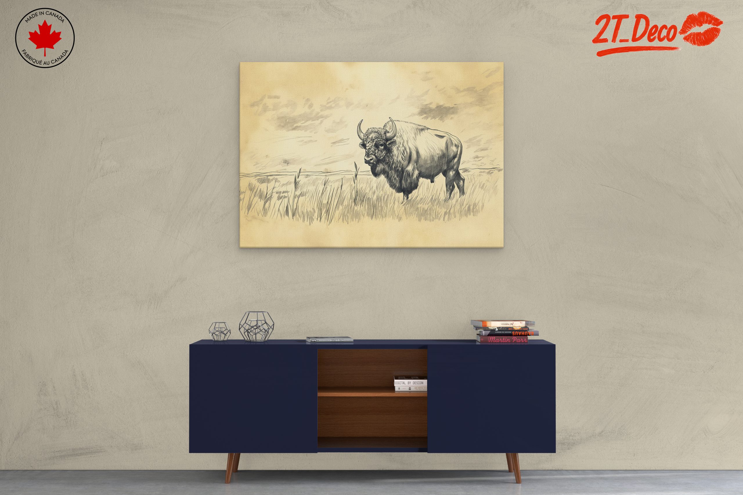 Stunning Bison Wildlife Art - Image 3