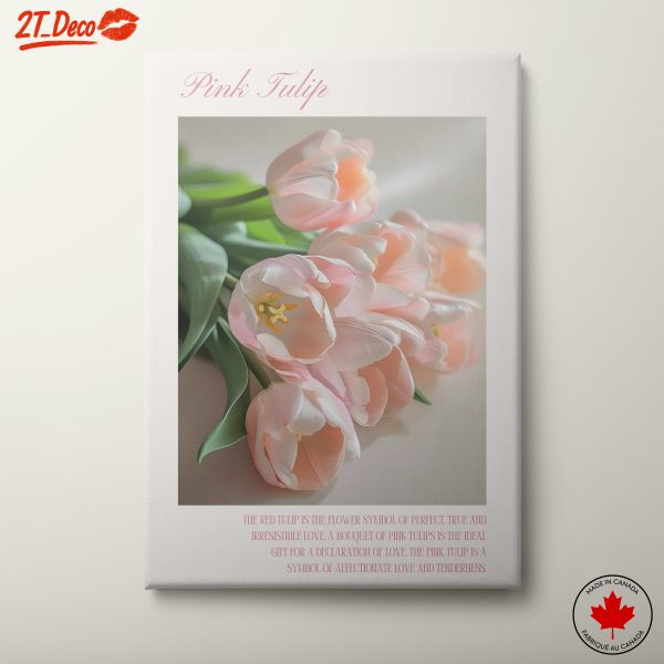 Beautiful Pink Tulip Bouquet Art