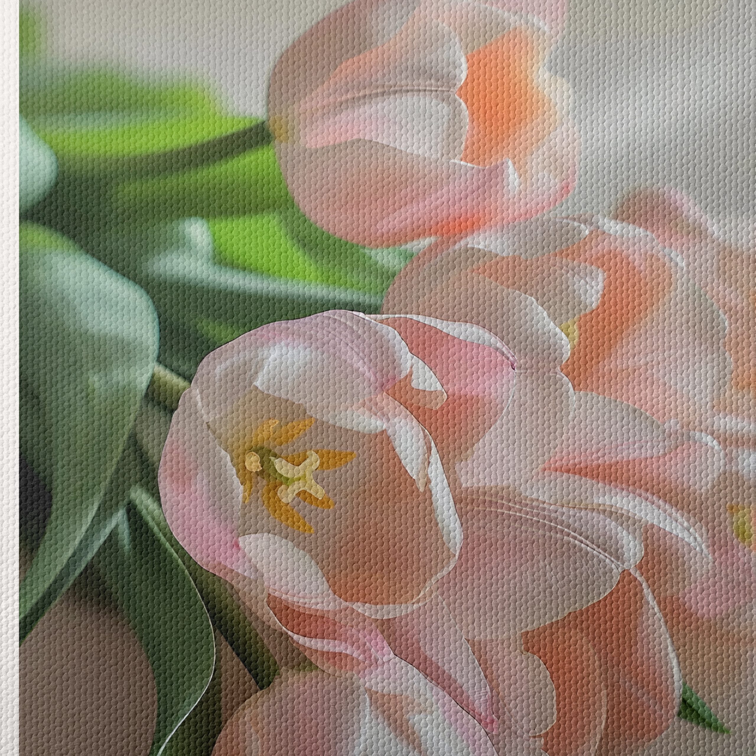 Beautiful Pink Tulip Bouquet Art - Image 4