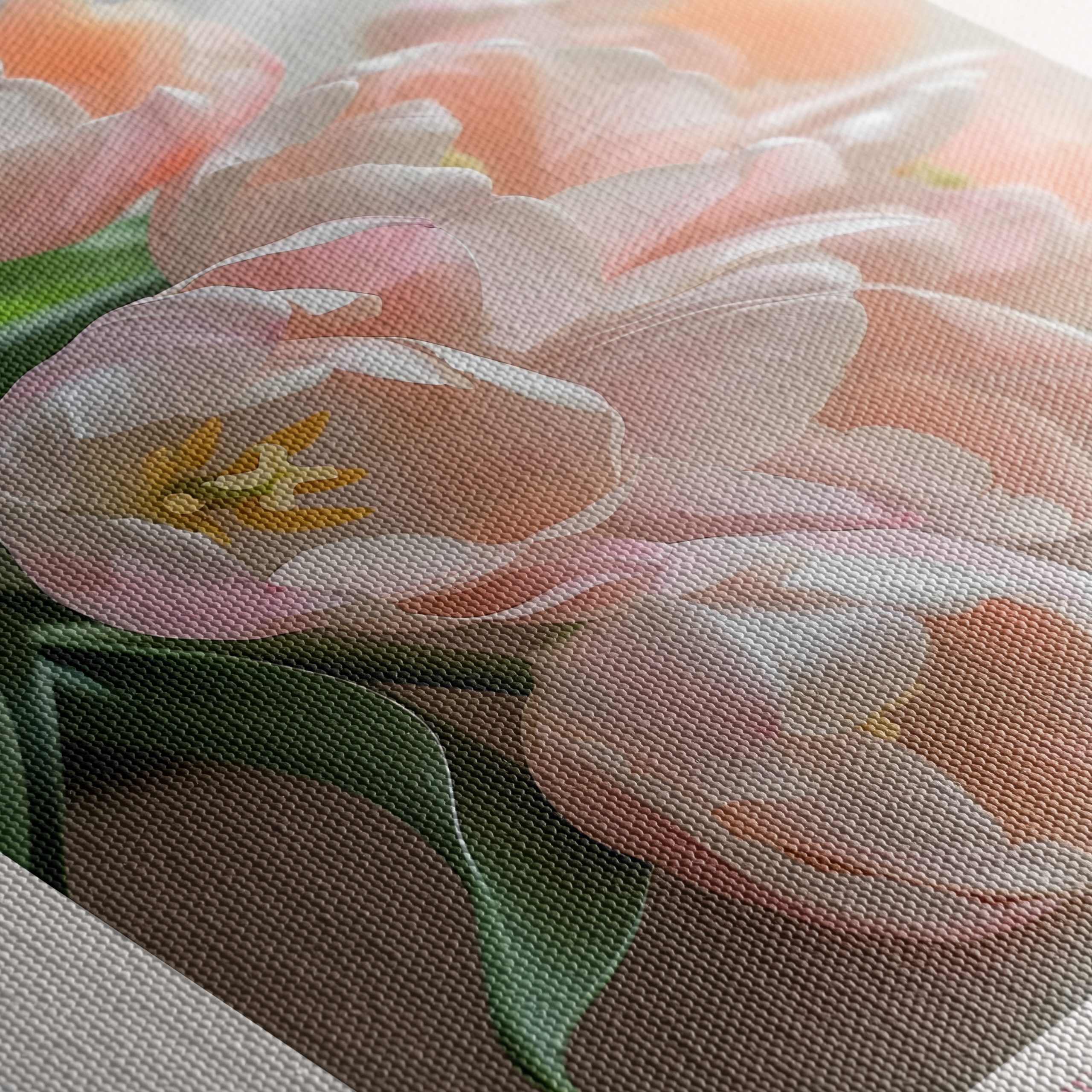 Beautiful Pink Tulip Bouquet Art - Image 5