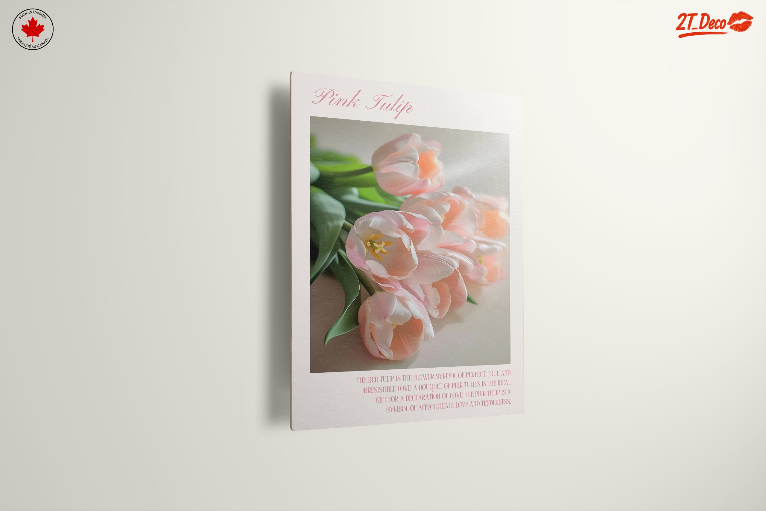 Beautiful Pink Tulip Bouquet Art - Image 13