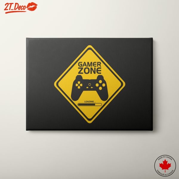 Gamer Zone Art with Controller Design