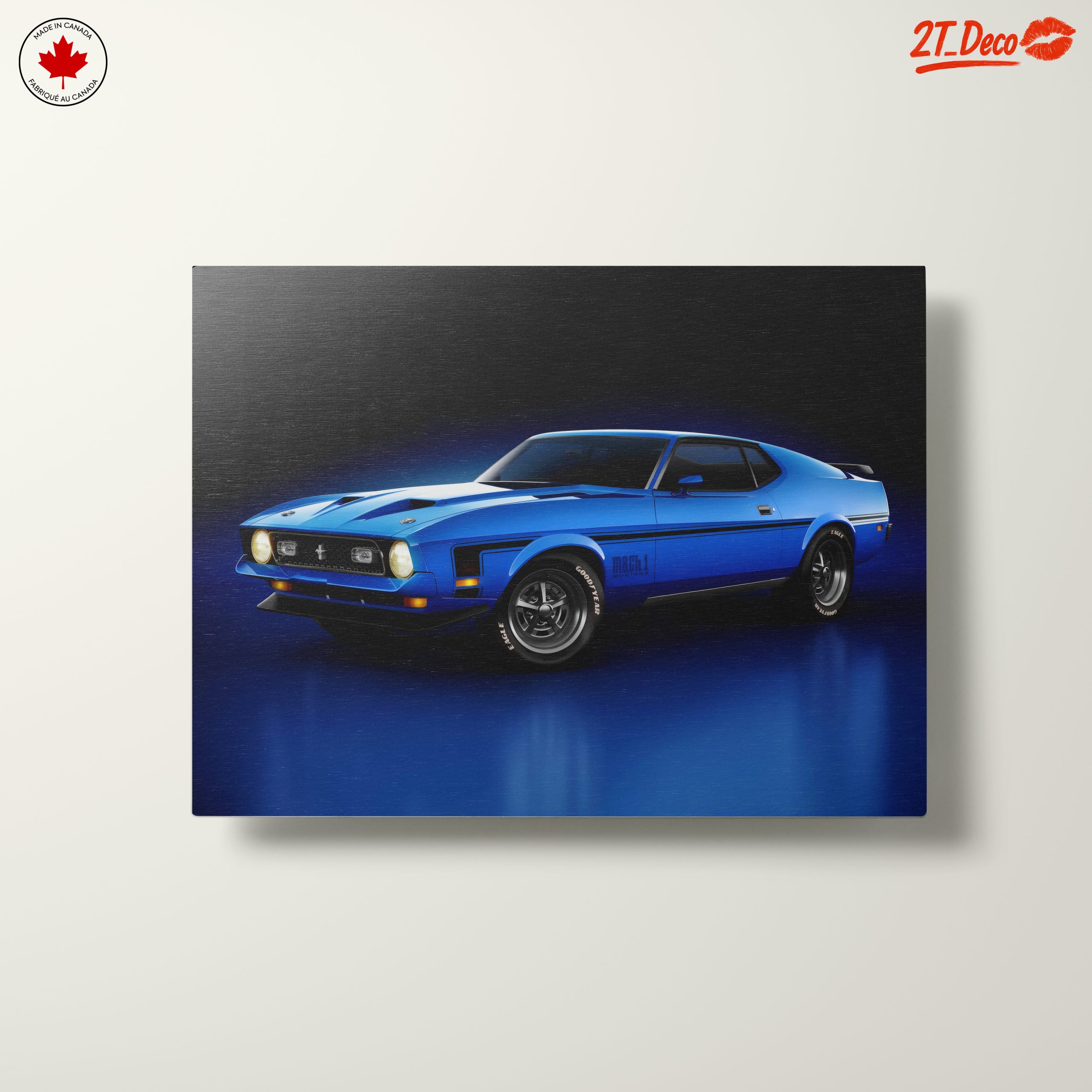 Classic Blue Muscle Car - Image 10