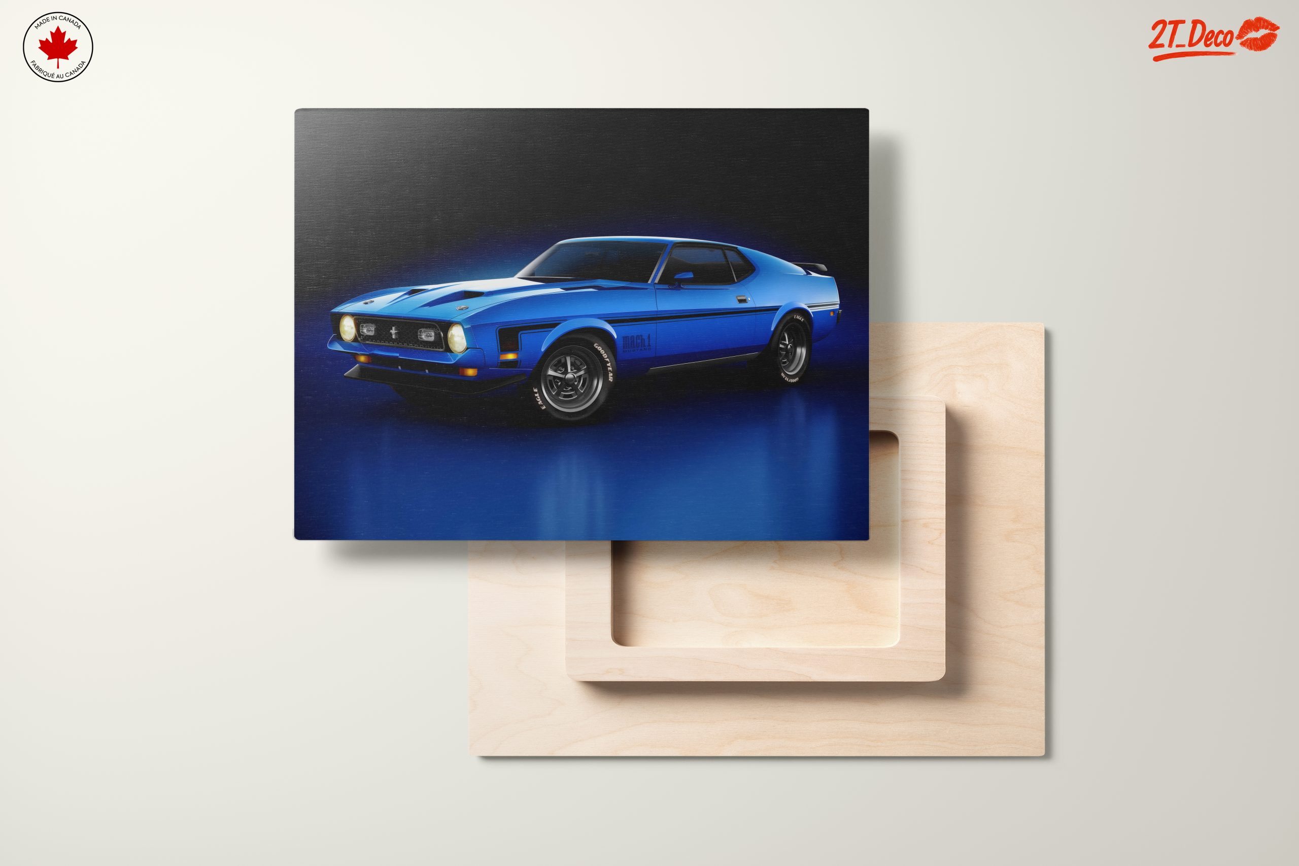 Classic Blue Muscle Car - Image 11